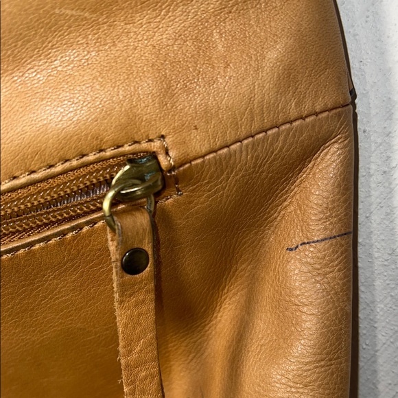 Lucky Brand Tan Leather Crossbody Bag with Fringe - Picture 9 of 15